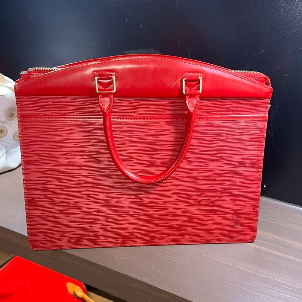 Louis Vuitton Scarlet Epi Leather Tote